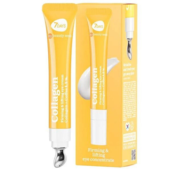 7Days My Beauty Week Collagen Eye Cream: Anti-Wrinkle, Lifting, Dark Circle Reduction, & Cryo Cooling - Korean Skincare