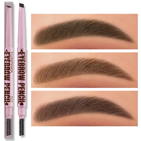 2 in1 Eyebrow pencil professional Cosmetics makeup for women 5 Colors Waterproof Eyebrow Tattoo brush Long Lasting eyebrow pen
